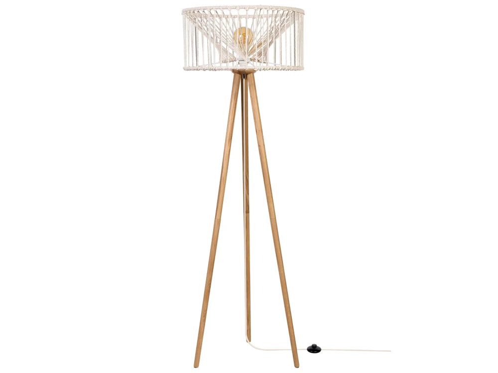 Ribaglob Stehlampe Marcella Holzfarbig | Schubiger Möbel