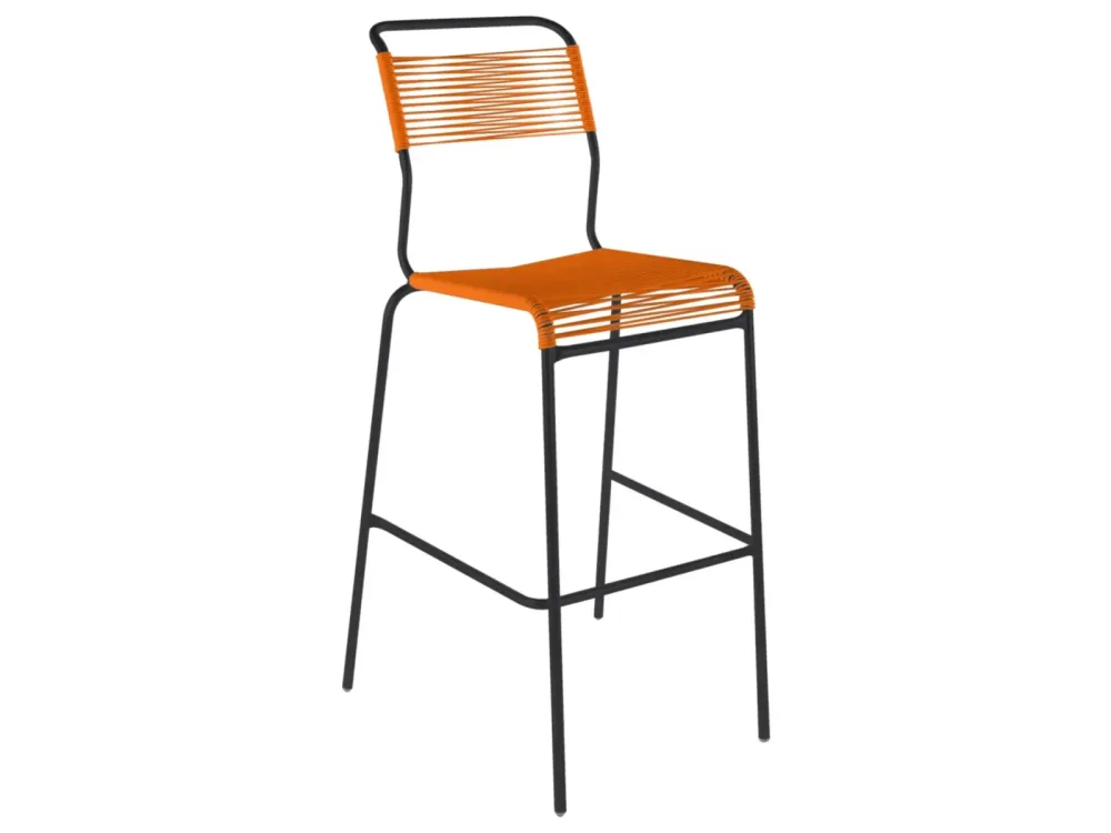 Schaffner Spaghetti-Barstuhl Säntis Orange | Schubiger Möbel