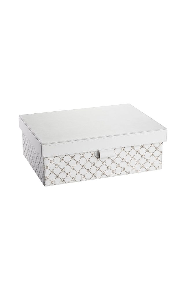 Joop Box Grösse l, Weiss/grau H: 12 cm  | Schubiger Möbel