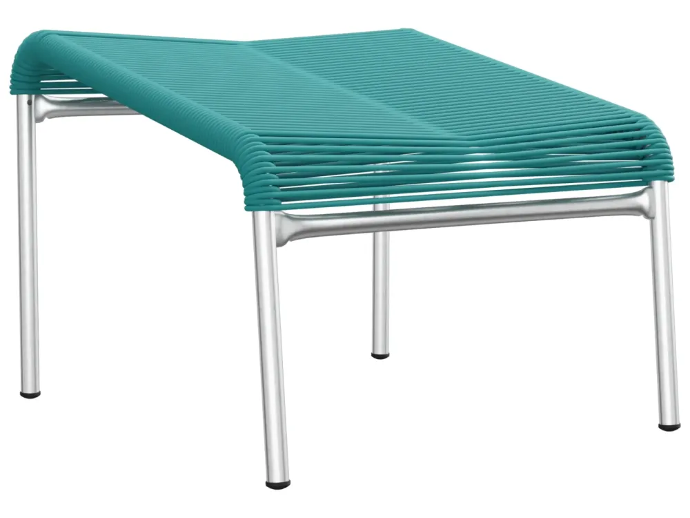 Schaffner Spaghetti-Fuss-Hocker Säntis Feuerverzinkt Blau | Schubiger Möbel