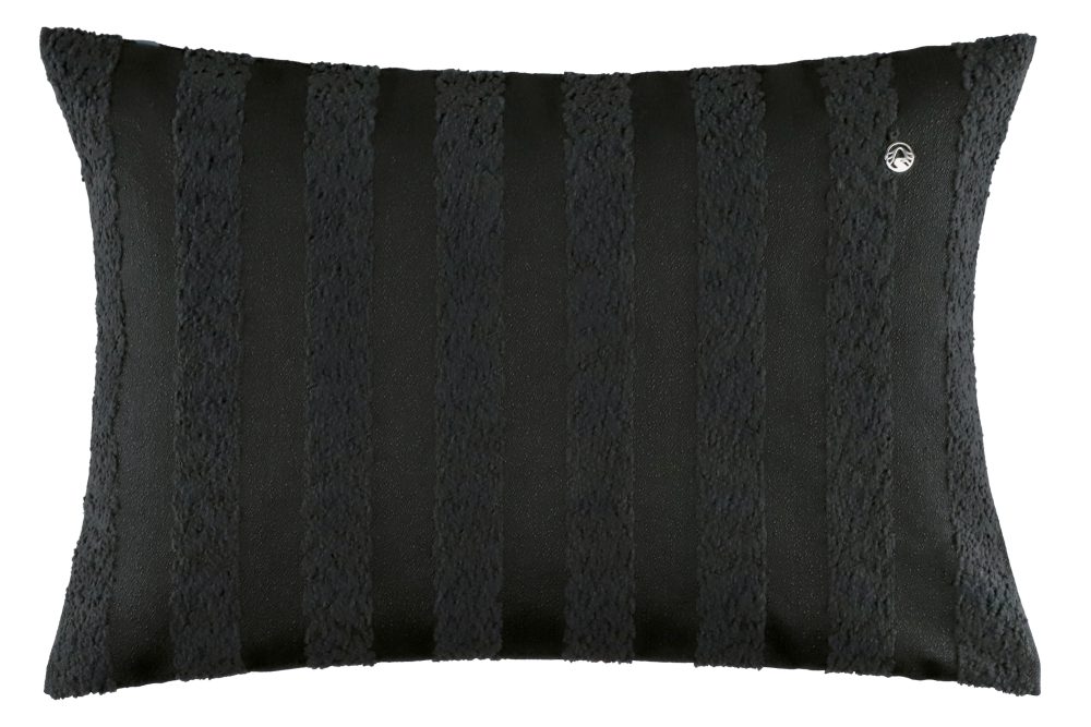 Stoeckel & Grimmler Zierkissenhülle Soft Stripe, Anthrazit B: 58 cm Grau | Schubiger Möbel
