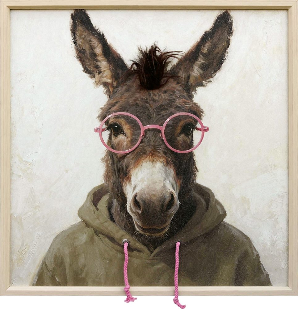 image LAND Gemälde mit Rahmen Smart Donkey Student  | Schubiger Möbel