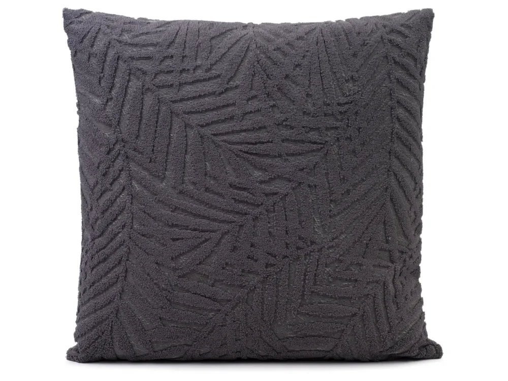 Gözze Ambiente Trendlife Kissenhülle Planty Anthrazit B: 50 cm Schwarz | Schubiger Möbel