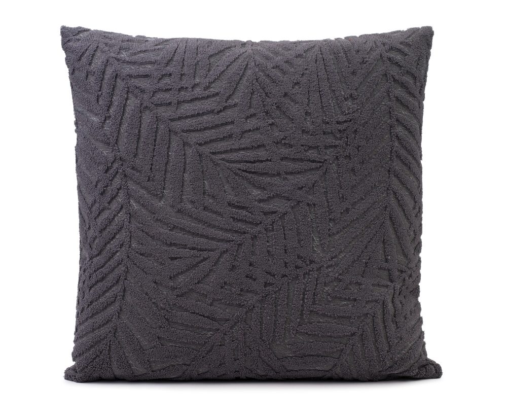 Gözze Ambiente Trendlife Kissenhülle Planty Anthrazit B: 50 cm Schwarz | Schubiger Möbel