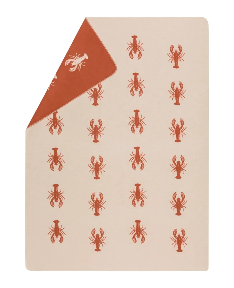 Sander AG Plaid Silvretta Lobster, Terracotta 140 x 200 cm  | Schubiger Möbel