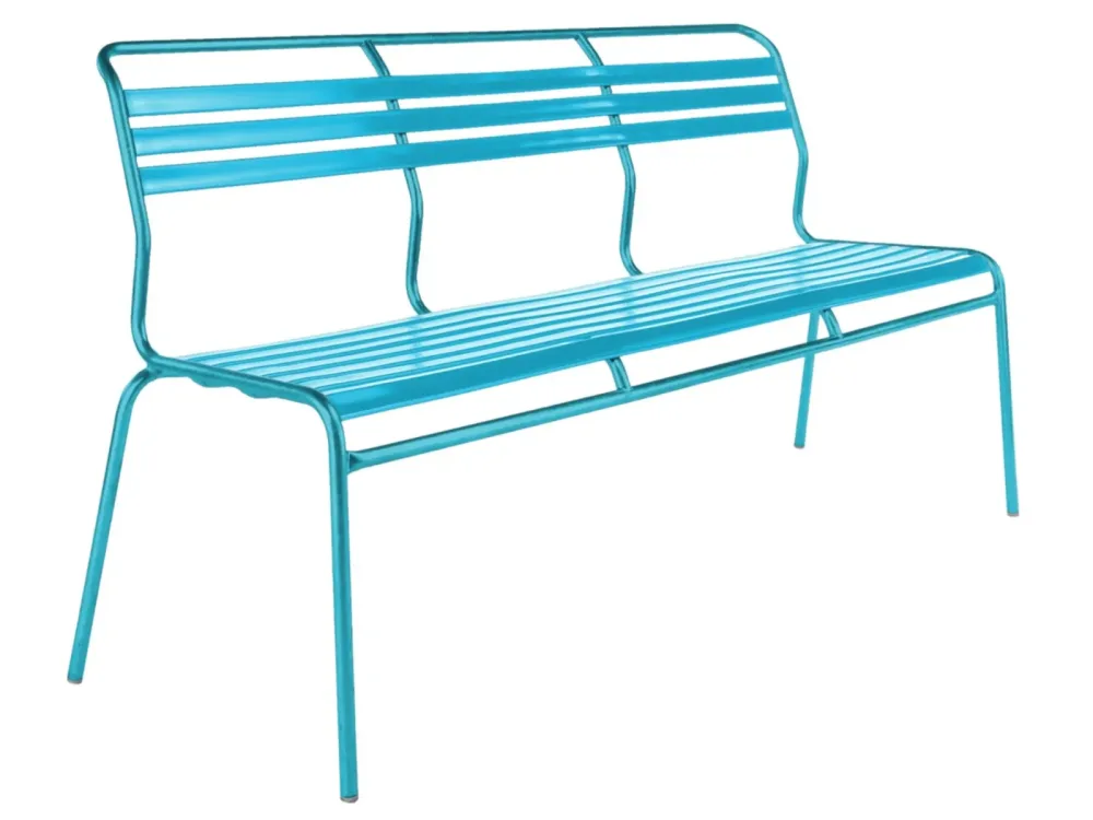 Schaffner Lättli-3er-Bank Säntis Blau | Schubiger Möbel