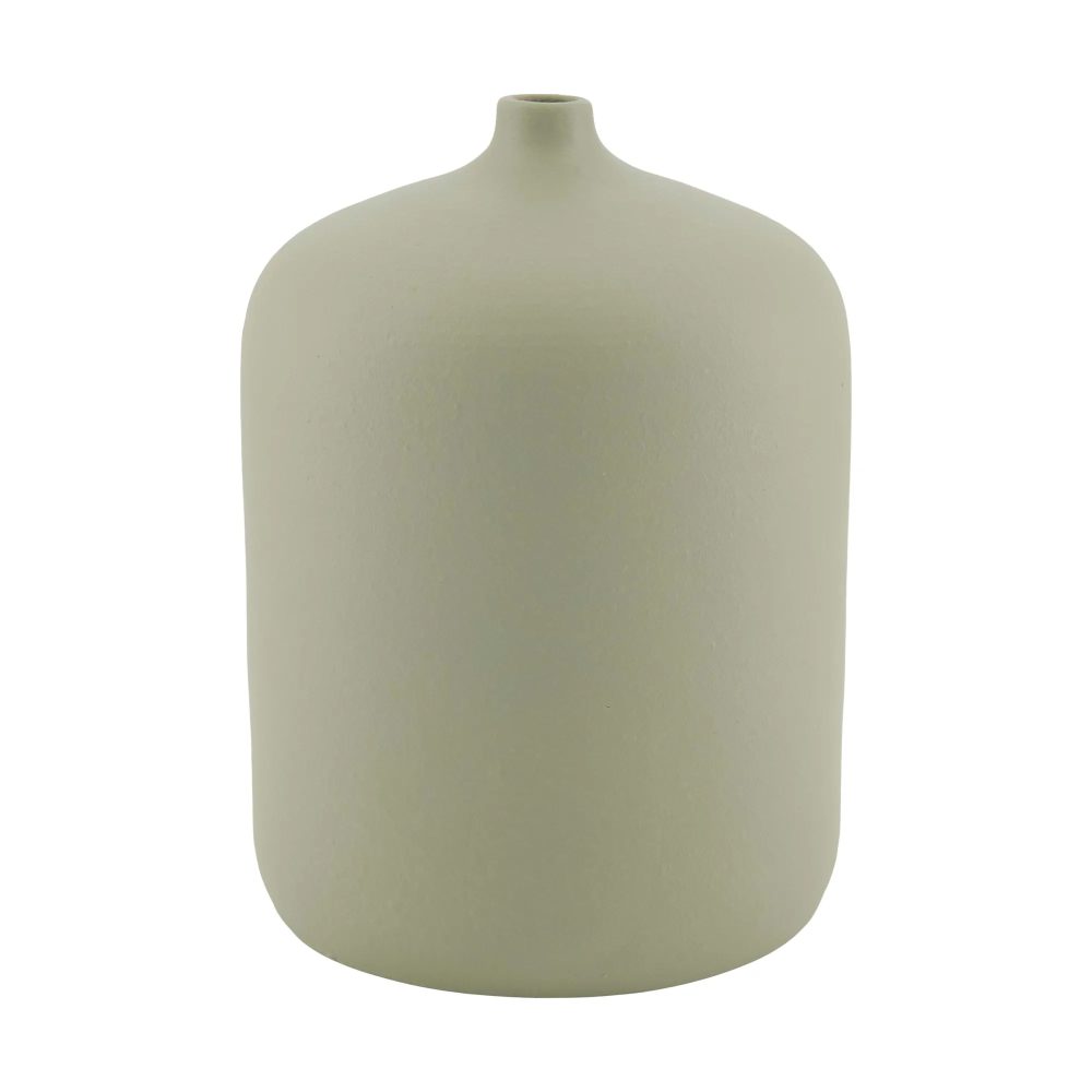 Decofinder Vase Flasche Terracotta, Grau  | Schubiger Möbel