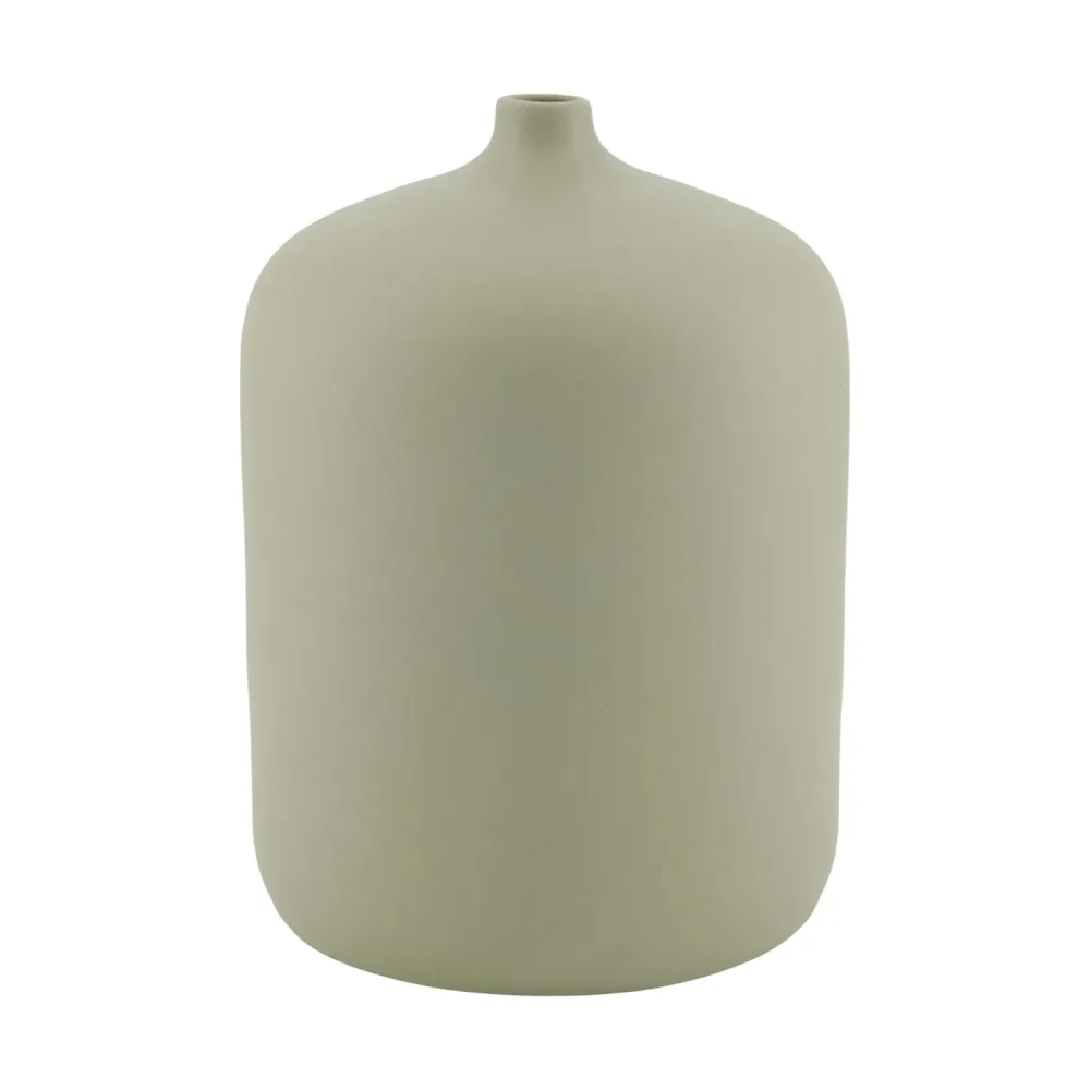 Decofinder Vase Flasche Terracotta, Grau  | Schubiger Möbel