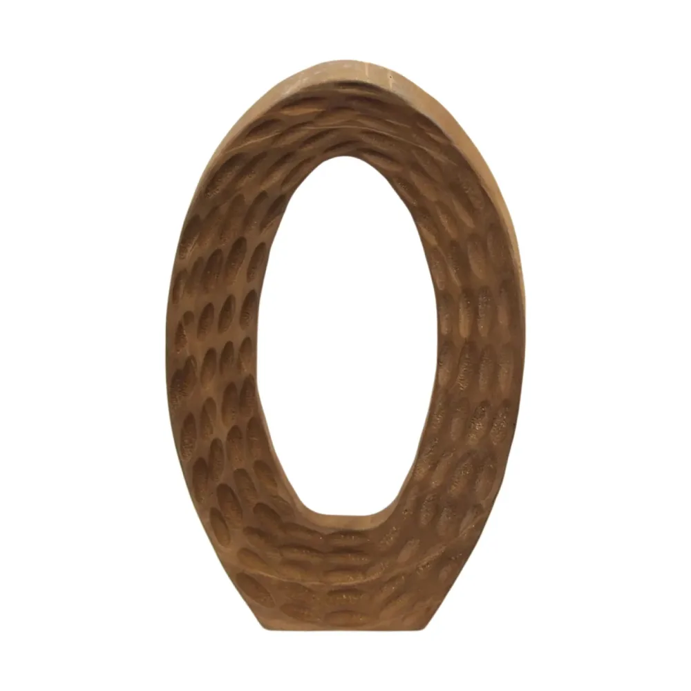 Decofinder Objekt Oval Stehend, Braun  | Schubiger Möbel
