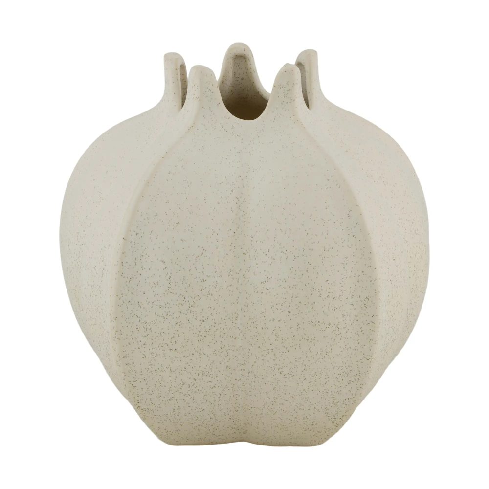 Decofinder Vase Keramik, Weiss H: 19 cm  | Schubiger Möbel