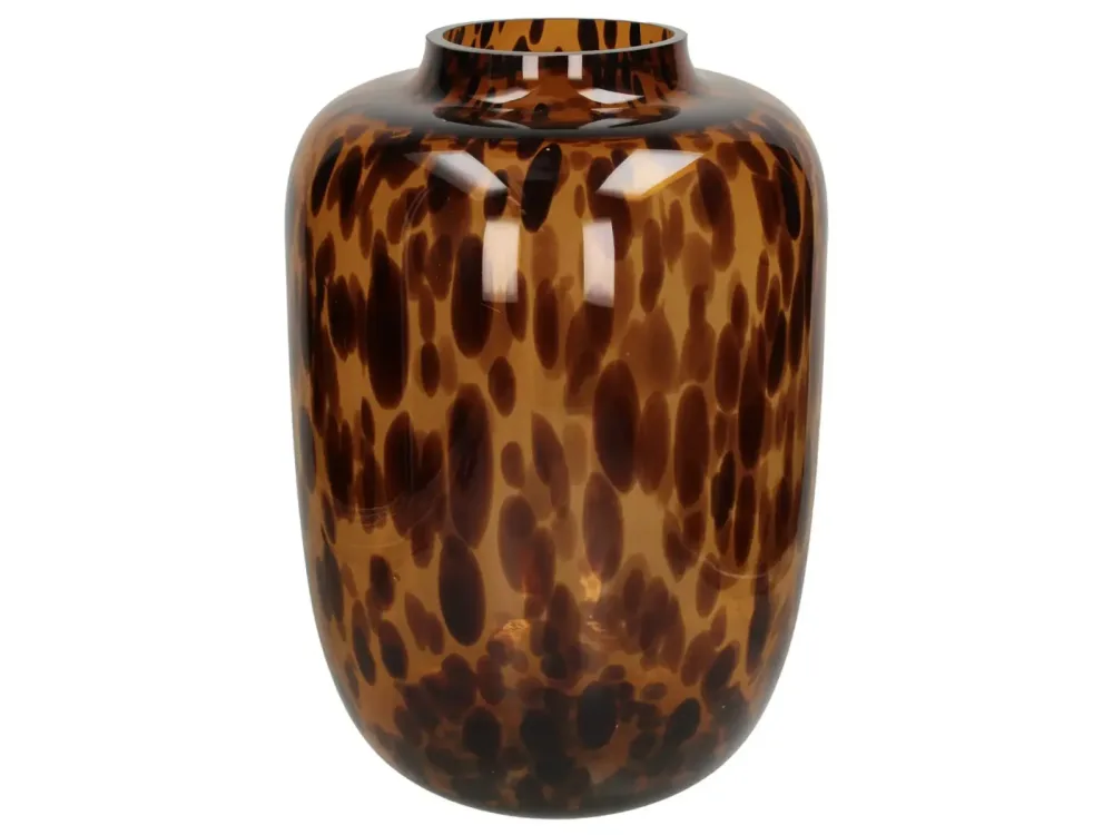 Kersten Vase Leopard Braun H: 42 cm Mehrfarbig | Schubiger Möbel