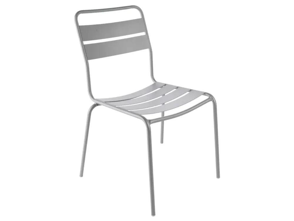Schaffner Metall-Lattenstuhl Glarus Grau | Schubiger Möbel