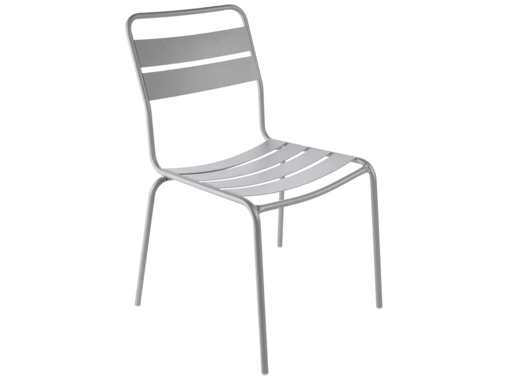 Schaffner Metall-Lattenstuhl Glarus Grau | Schubiger Möbel