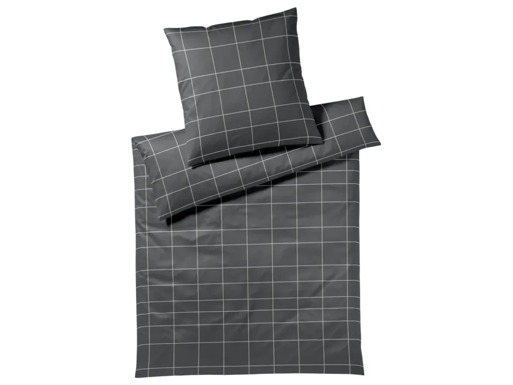 Elegante Bettwäsche Cross, Basalt Grau | Schubiger Möbel