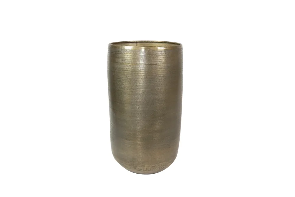 Decofinder Gefäss Rowen, Metall, Gold H: 72 cm  | Schubiger Möbel