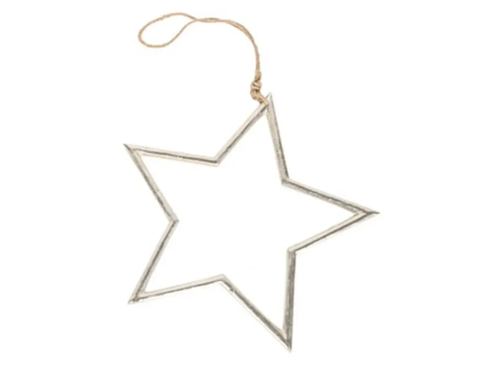 Decofinder Weihnachtsschmuck Sternhänger, Aluguss  | Schubiger Möbel