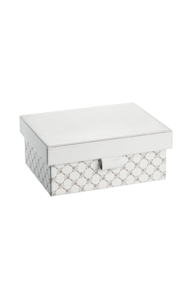 Joop Box Grösse s, Weiss/grau  H: 10 cm  | Schubiger Möbel
