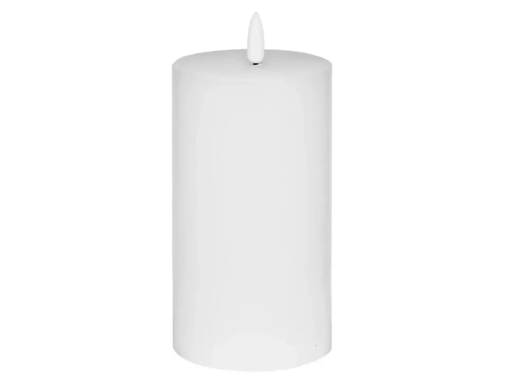 Kaheku LED Kerze Flaca Weiss H: 15 cm  | Schubiger Möbel