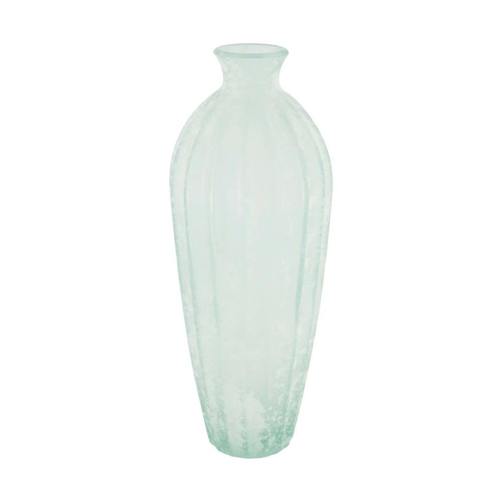 Decofinder Vase Recyclingglas, Hellblau  | Schubiger Möbel