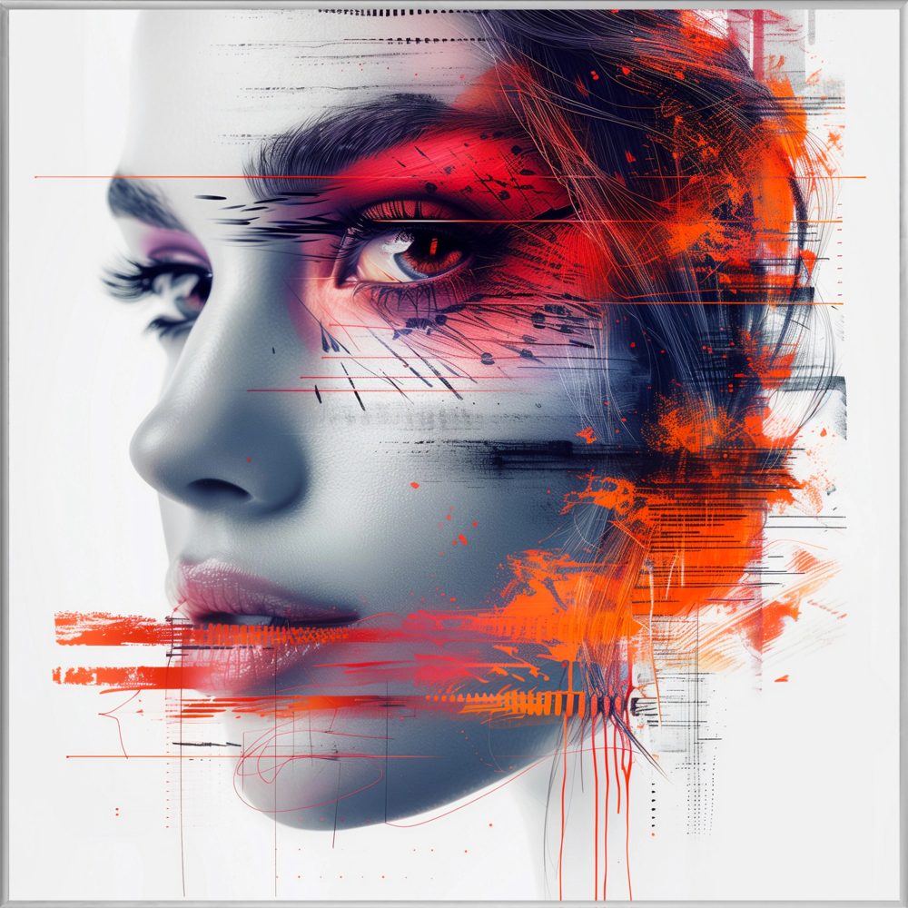image LAND Bild mit Rahmen A Look Behind Orange  | Schubiger Möbel
