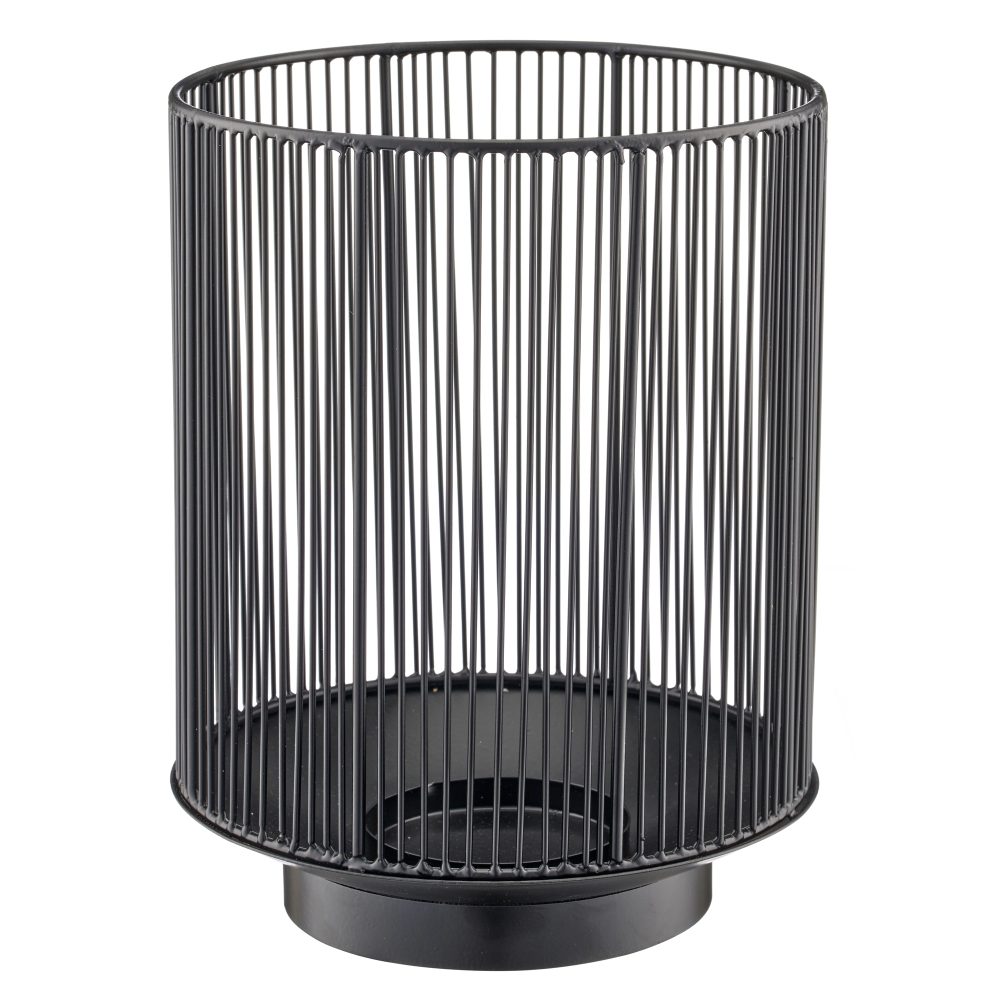 Gasper Windlicht Metall, Schwarz  | Schubiger Möbel