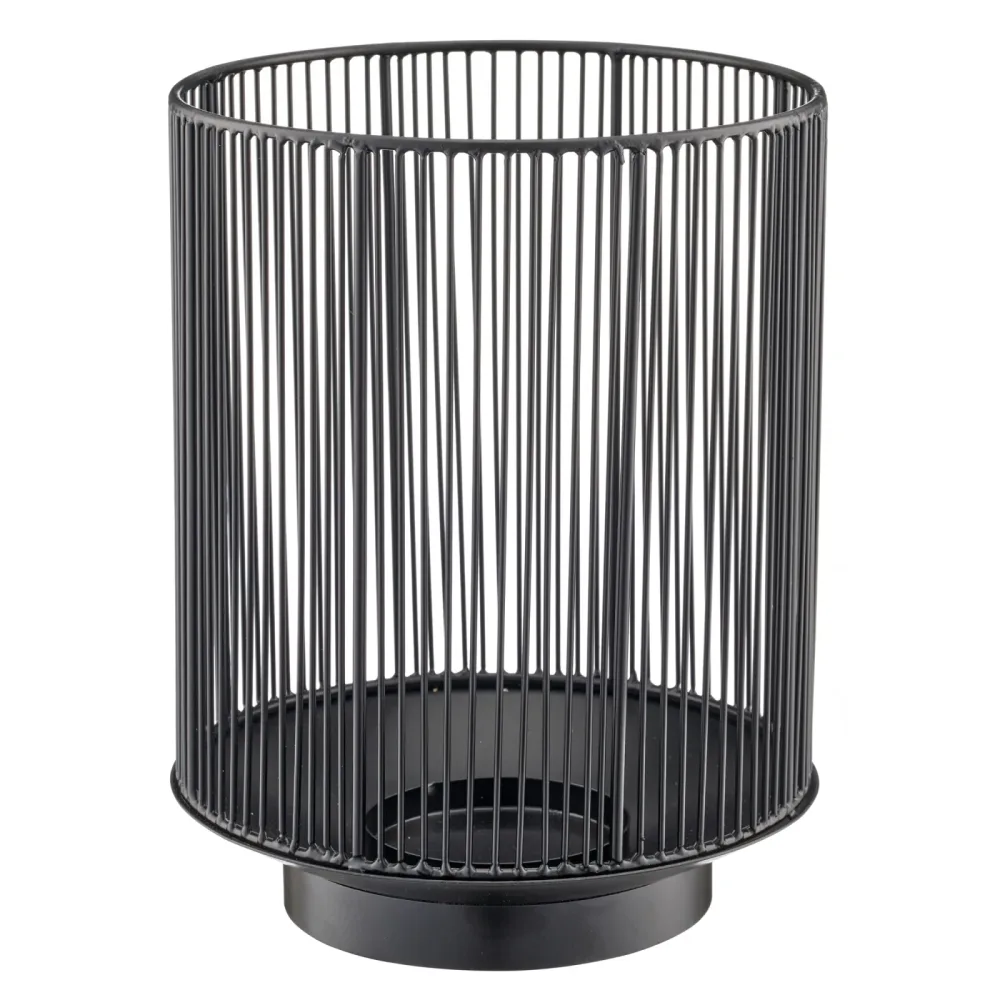 Gasper Windlicht Metall, Schwarz  | Schubiger Möbel