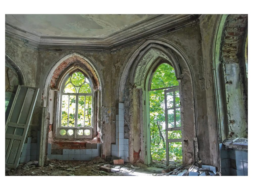 image LAND Digitaldruck auf Acrylglas Lost Place Salon  | Schubiger Möbel