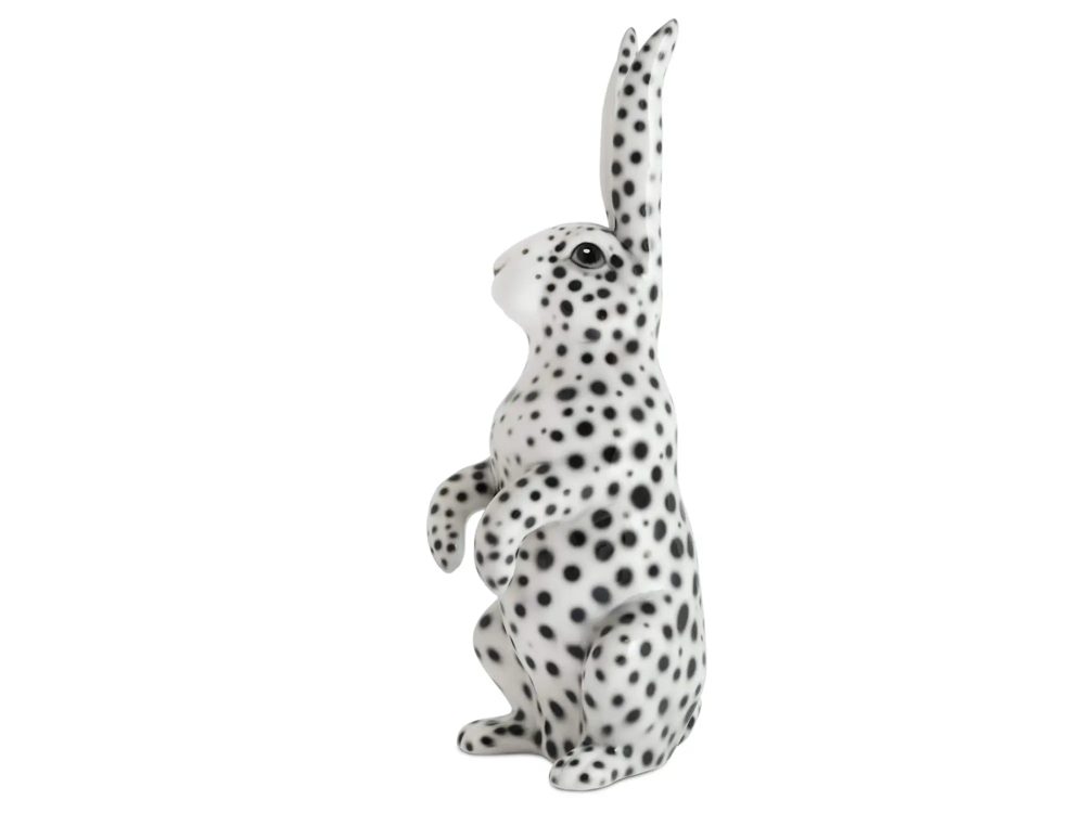 Abhika Figur Hase Ohren Stehend Getupft H: 51 cm  | Schubiger Möbel