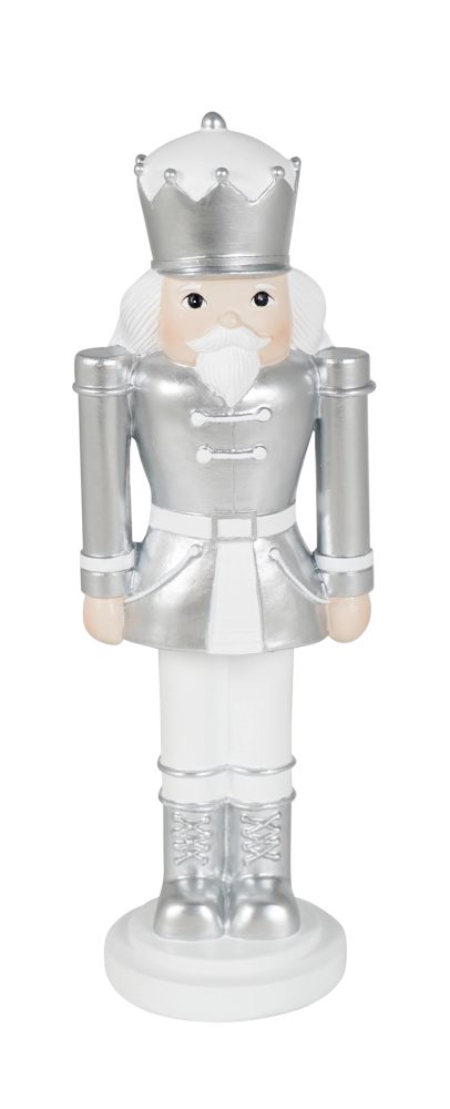 Kaheku Figur Nussknacker, Silber H: 35 cm  | Schubiger Möbel