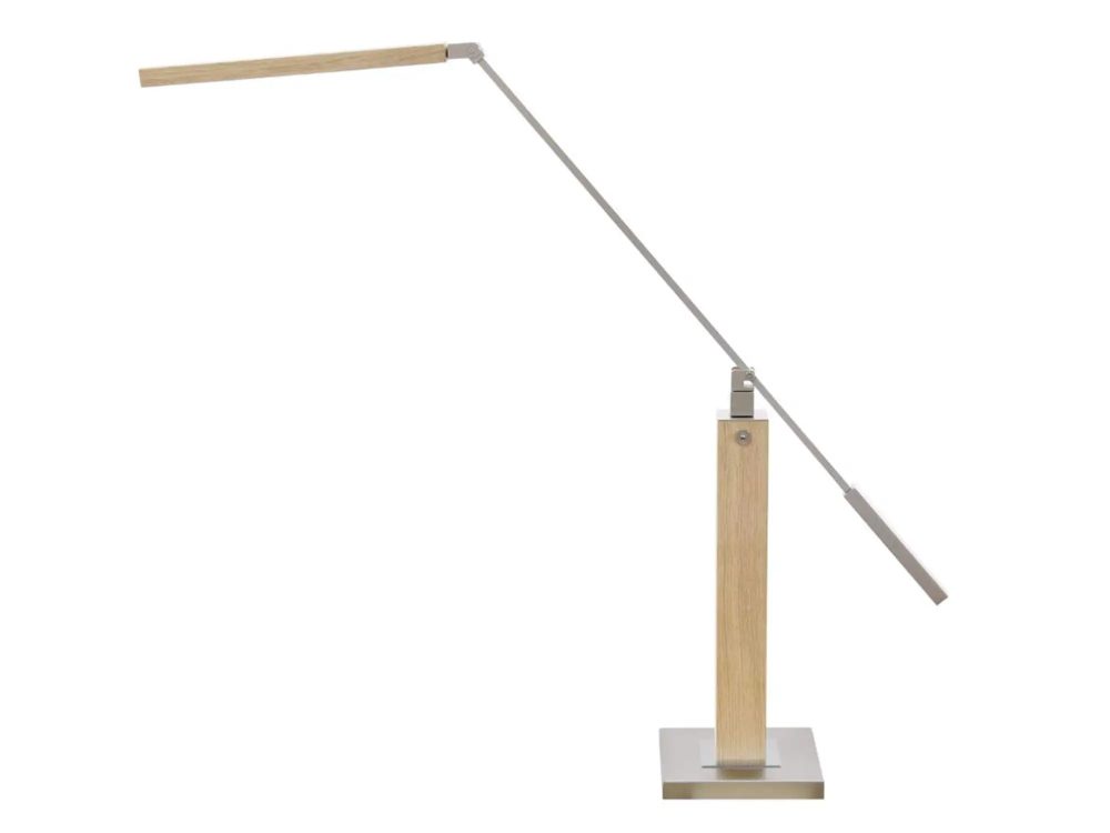 HerzBlut Schreibtischlampe Odessa Eiche Natur Holzfarbig | Schubiger Möbel