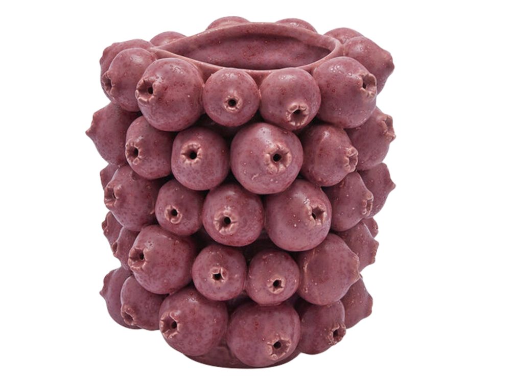 Edg Vase Beeren Dunkelrosa H: 21 cm  | Schubiger Möbel