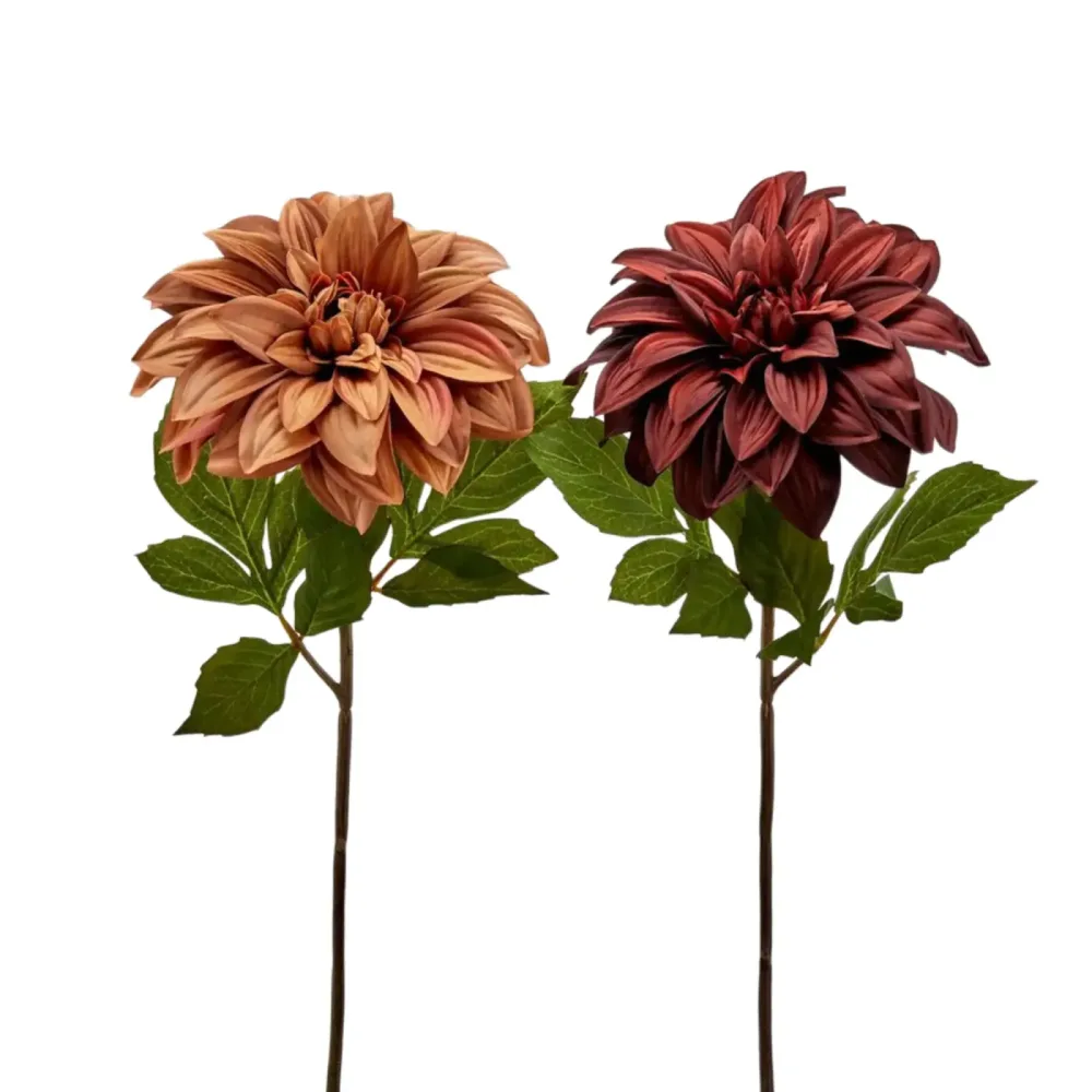 Edg Kunstblume Dahlie Braun-Rot H: 50 cm  | Schubiger Möbel