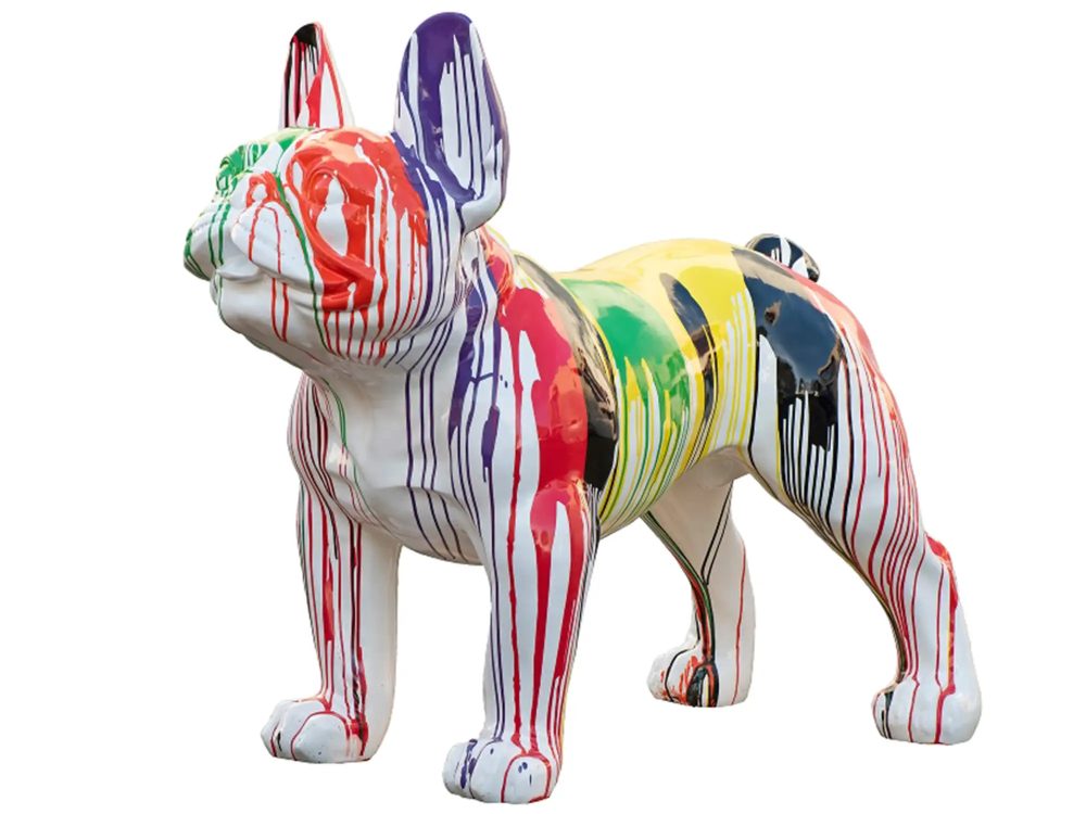 image LAND Skulptur Bunte Bulldogge Xxl  | Schubiger Möbel
