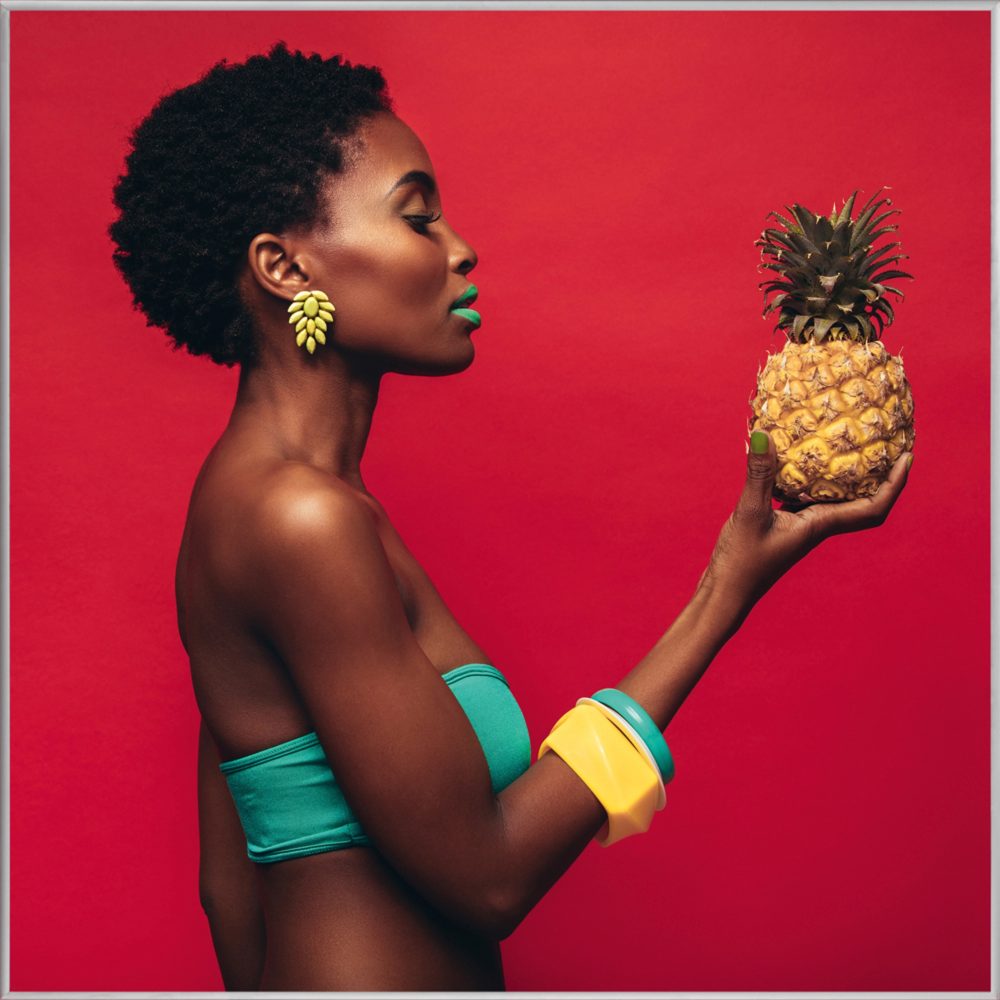 image LAND Bild mit Rahmen Schönheit mit Ananas  | Schubiger Möbel