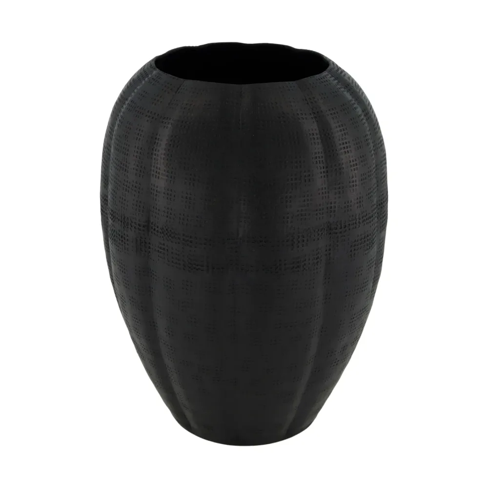Decofinder Vase Aluminium, Schwarz  | Schubiger Möbel