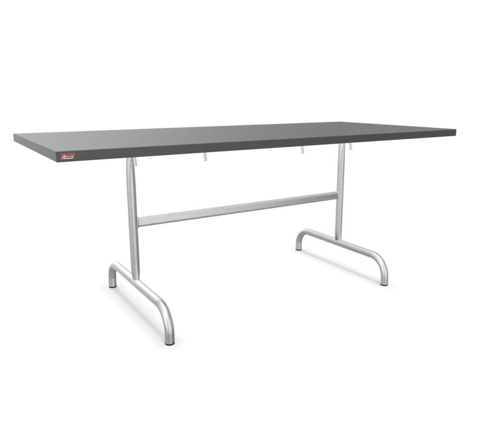 Schaffner Metall-Tisch Säntis Feuerverzinkt Grau | Schubiger Möbel