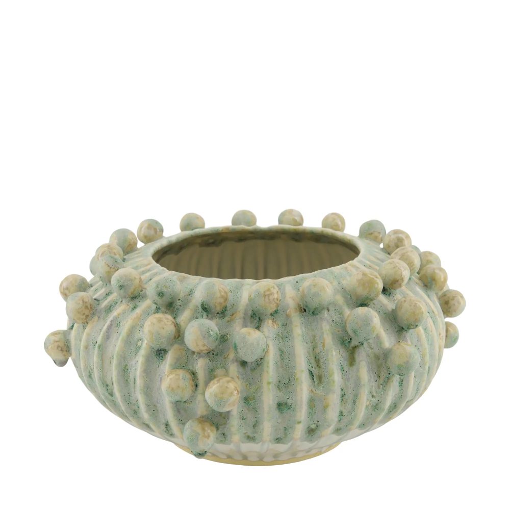 Decofinder Vase Mit Kugeln, Keramik, Mixgrün  | Schubiger Möbel