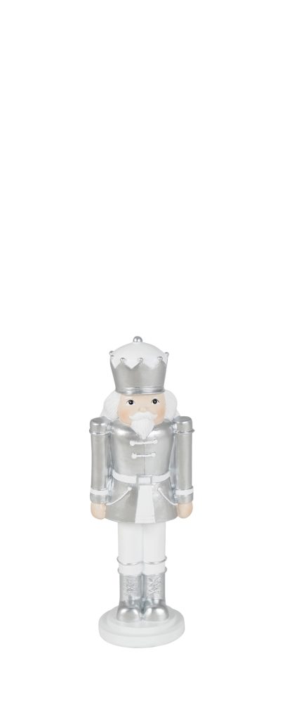 Kaheku Figur Nussknacker, Silber H: 16 cm  | Schubiger Möbel