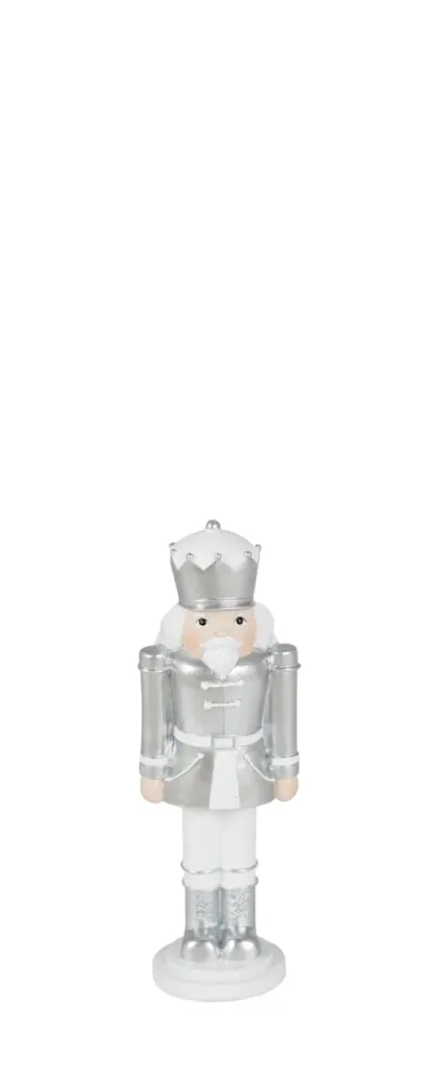 Kaheku Figur Nussknacker, Silber H: 16 cm  | Schubiger Möbel