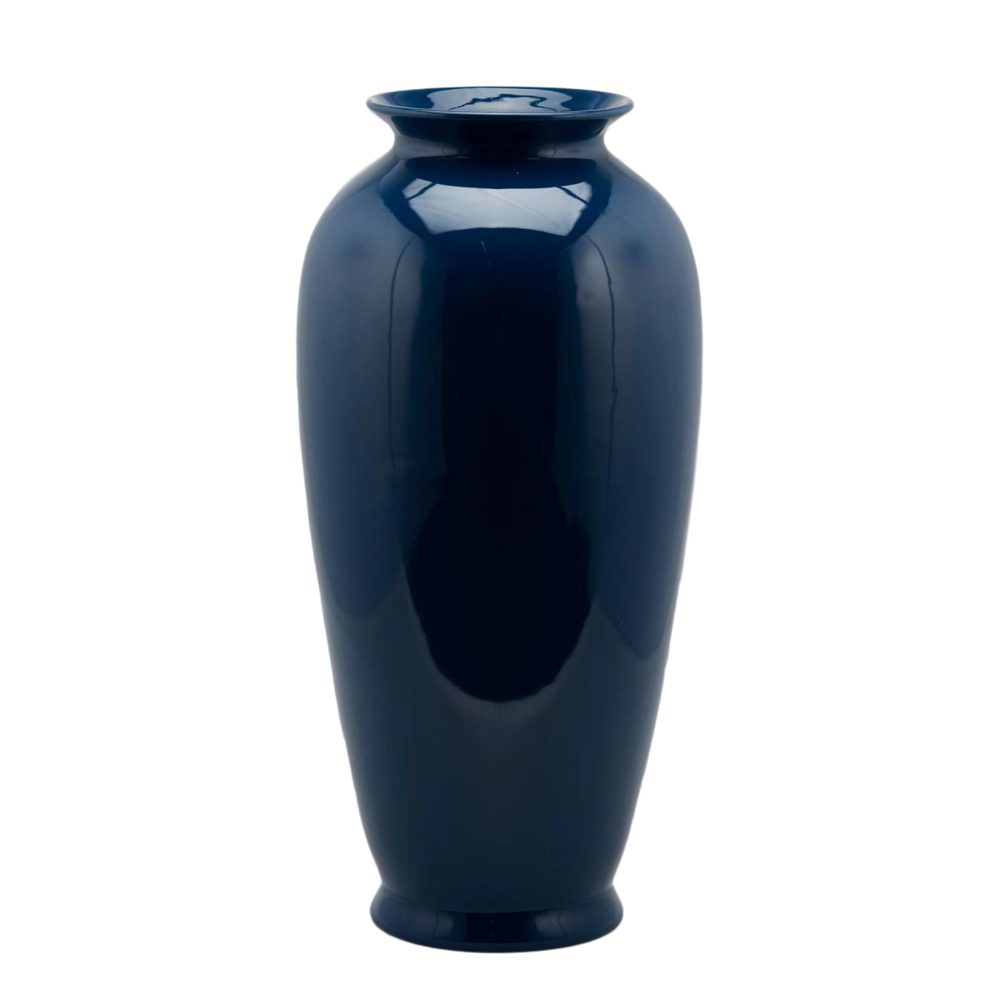 Edg Vase Ching Keramik Blau,gold H: 62 cm  | Schubiger Möbel