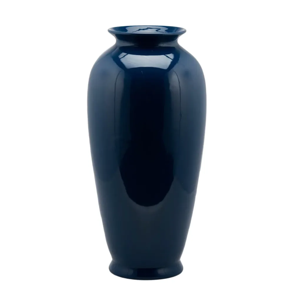 Edg Vase Ching Keramik Blau,gold H: 62 cm  | Schubiger Möbel