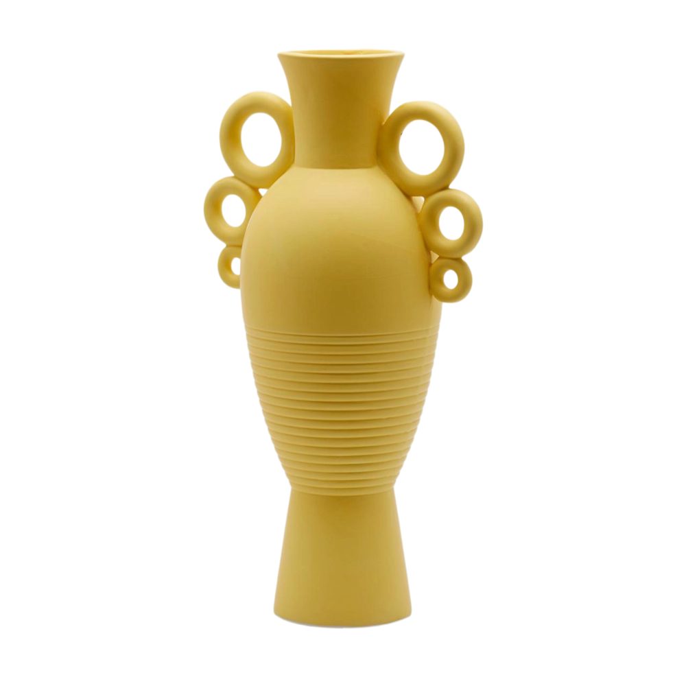 Edg Vase Anfora Keramik Gelb H: 44 cm  | Schubiger Möbel