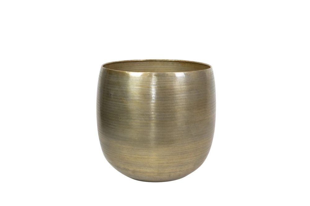 Decofinder Pflanzengefäss Rowen, Übertopf, Gold B: 15 cm  | Schubiger Möbel
