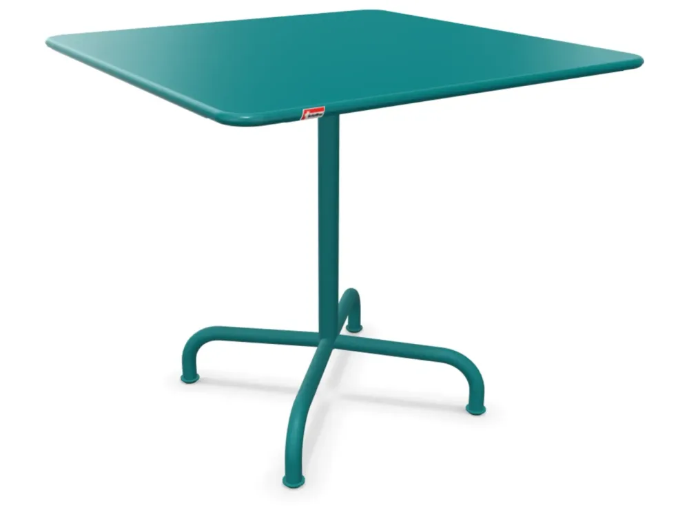 Schaffner Metall-Tisch Rigi Quadratisch Blau | Schubiger Möbel