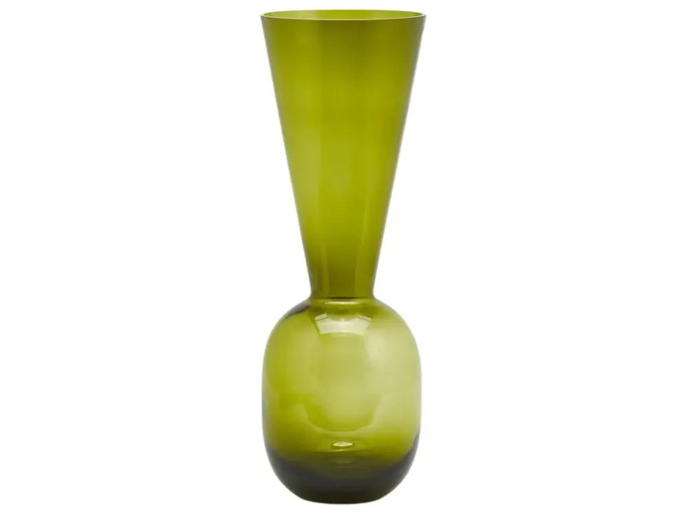 Edg Vase Glas Grün H: 50 cm Grün | Schubiger Möbel