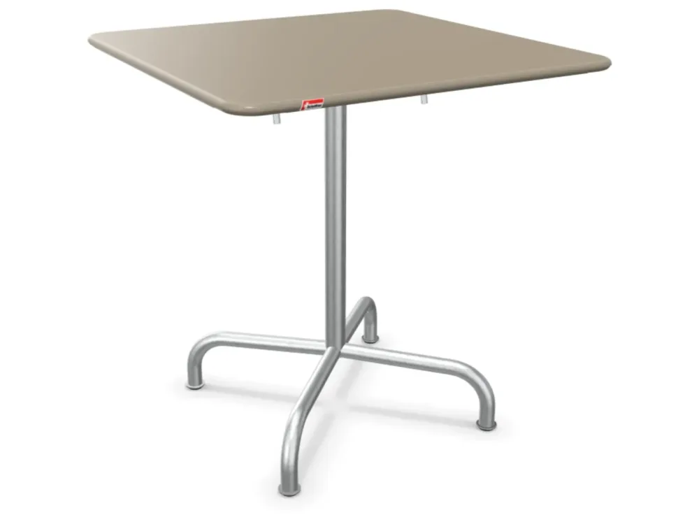 Schaffner Metall-Tisch Rigi Quadratisch Feuerverzinkt Beige | Schubiger Möbel