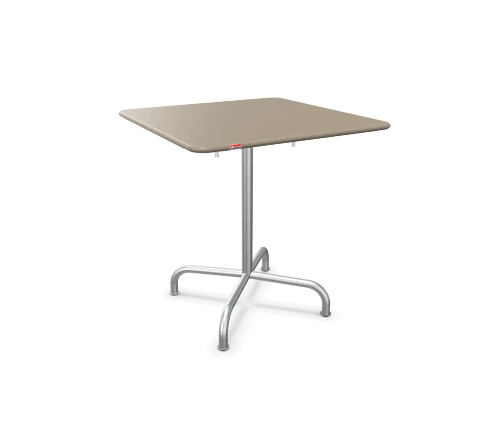 Schaffner Metall-Tisch Rigi Quadratisch Feuerverzinkt Beige | Schubiger Möbel