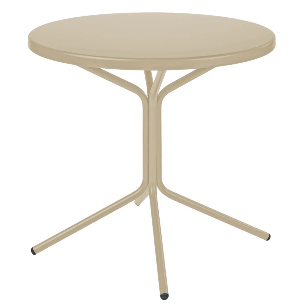 Schaffner Metall-Bistrotisch Pix Rund Beige | Schubiger Möbel