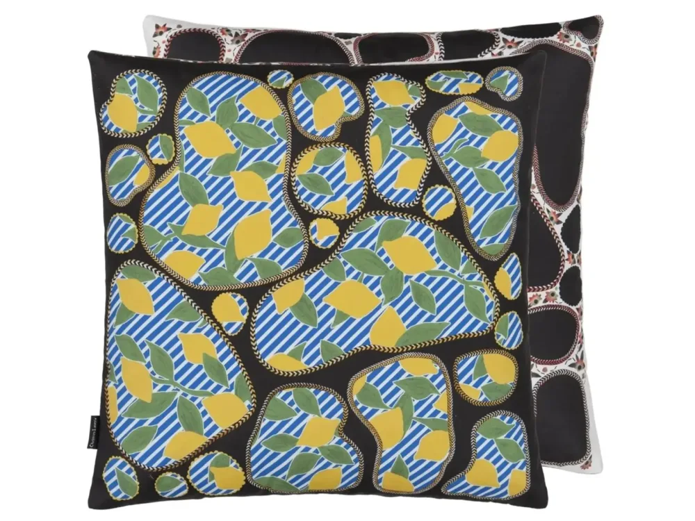 Designers Guild Kissen Lemon Pebbles - Citron Mehrfarbig | Schubiger Möbel