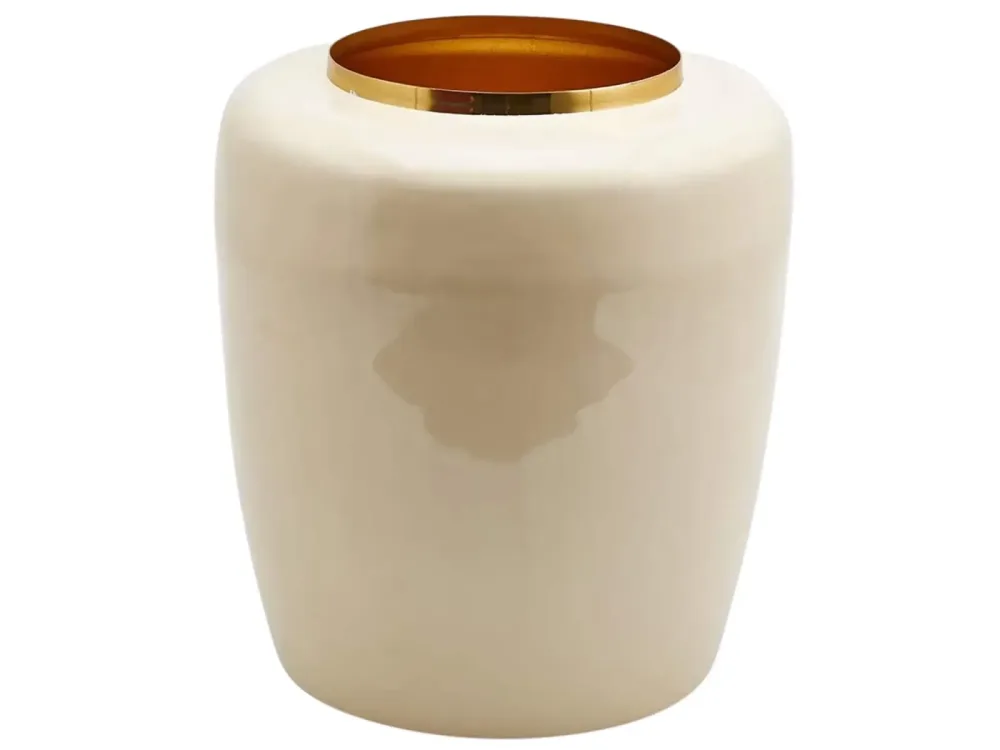 Edg Vase Waterproof Ivory H: 43 cm  | Schubiger Möbel